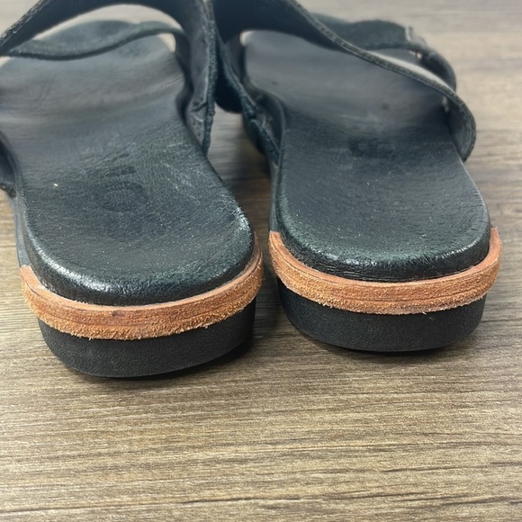 Sorel Women’s Torpeda Slide II Black Leather and SuedeSlip On Sandal,  7.5 - Picture 5 of 10